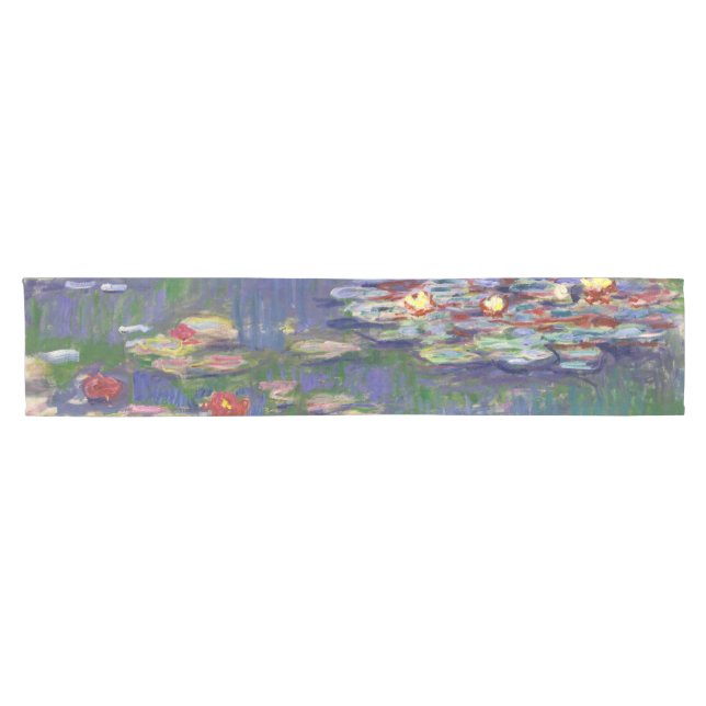 Monet Water Lilies Masterpiece Malerei Kurzer Tischläufer (Horizontal)