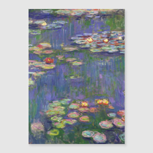 Monet Water Lilies Masterpiece Malerei Magnetkarte