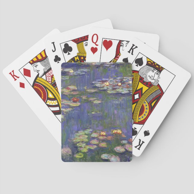 Monet Water Lilies Masterpiece Malerei Spielkarten (Rückseite)