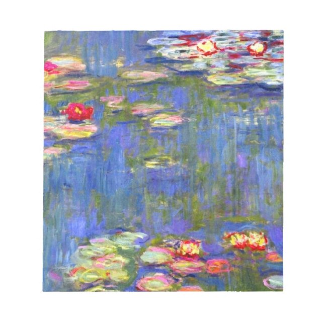 Monet Water Lilies  Notizblock (Vorderseite)