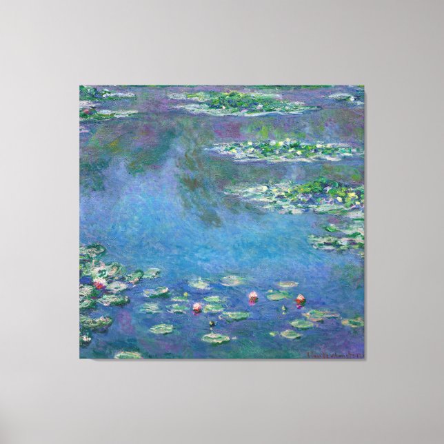 Monet Water Lilies Painting Leinwanddruck (Vorderseite)