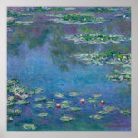 Monet Water Lilies Painting Poster<br><div class="desc">Oscar-Claude Monet (14. November 1840 - 5. Dezember 1926) war ein französischer Maler und Gründer des französischen Impressionismus-Stils der Malerei. Der Begriff "Impressionismus" leitet sich vom Titel eines seiner Gemälde ab. Dieses Bild ist Water Lilies.</div>