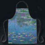 Monet Water Lilies Painting Schürze<br><div class="desc">Oscar-Claude Monet (14. November 1840 - 5. Dezember 1926) war ein französischer Maler und Gründer des französischen Impressionismus-Stils der Malerei.  Der Begriff "Impressionismus" leitet sich aus dem Titel eines seiner Gemälde ab.   Dieses Gemälde ist Water Lilies.</div>