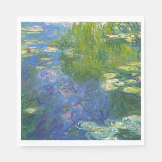Monet Water Lilies Paper Napkins Serviette (Vorderseite)