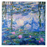 Monet - Water Lilies (pink) 1919 berühmtes Gemälde Fliese<br><div class="desc">Claude Monet 1919 berühmtes Gemälde,  Water Lilies (pink)</div>
