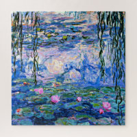 Monet - Water Lilies (pink) 1919 Gemälde