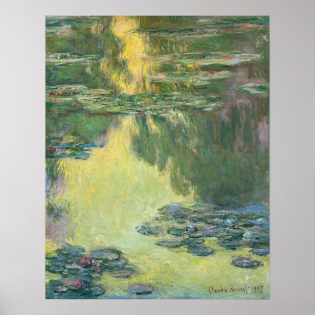 Monet - Water Lilies Poster (Vorne)