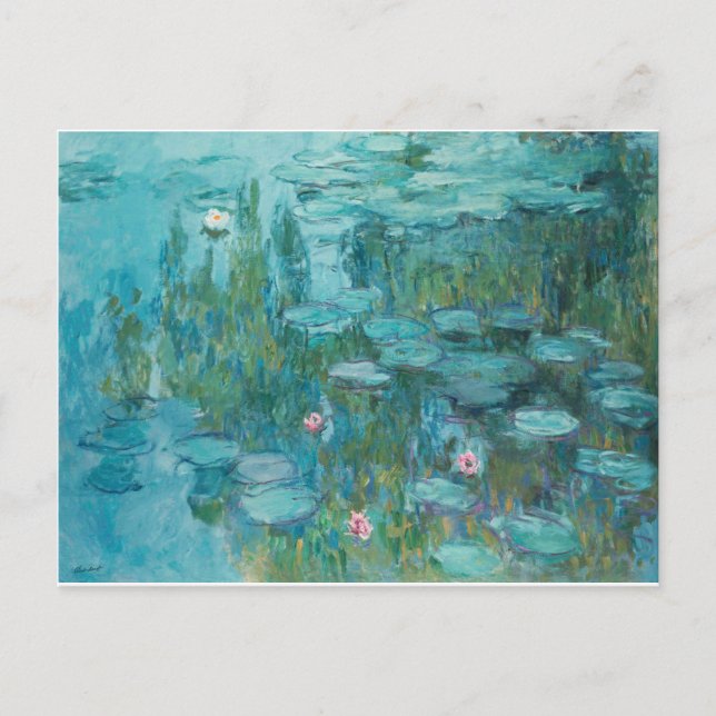 MONET Water Lilies Postkarte (Vorderseite)