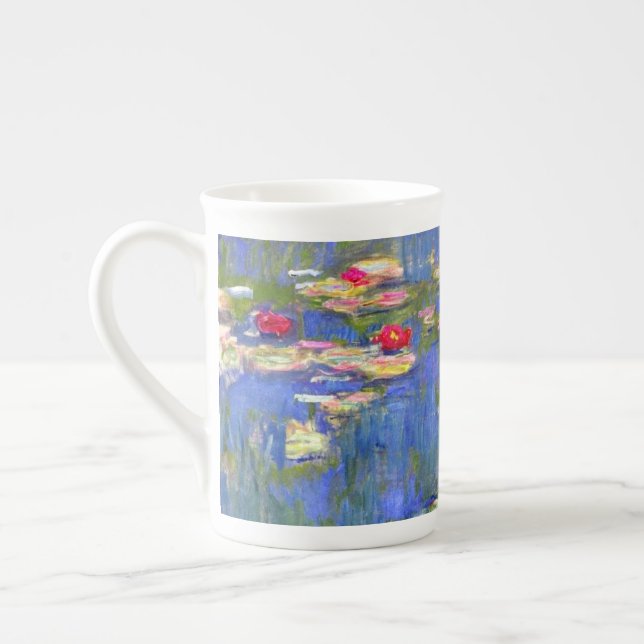 Monet Water Lilies  Prozellantasse (Links)