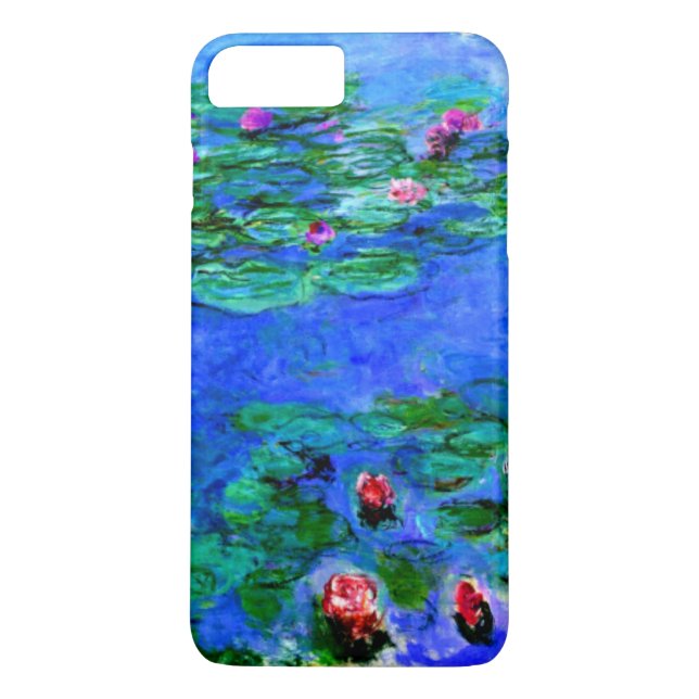 Monet - Water Lilies (rot) Case-Mate iPhone Hülle (Rückseite)
