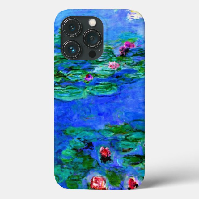 Monet - Water Lilies (rot) Case-Mate iPhone Hülle (Rückseite)