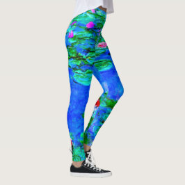 Monet - Water-Lilies (rot) Leggings