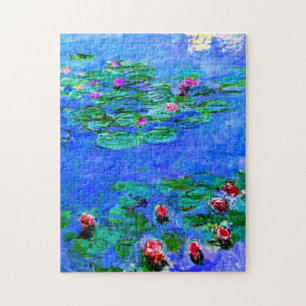 Monet - Water Lilies (rot) Puzzle