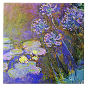 Monet - Water Lilies und Agapanthus Fliese