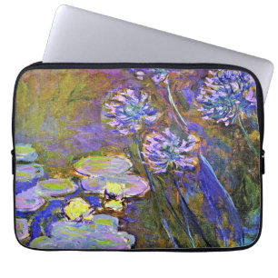 Monet - Water Lilies und Agapanthus Laptopschutzhülle