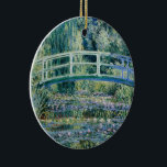 Monet - Water Lilies und japanische Brücke Keramik Ornament<br><div class="desc">Water Lilies und japanische Brücke,  berühmtes Gemälde von Claude Monet,  1899</div>