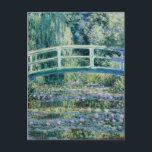 Monet - Water Lilies und japanische Brücke Postkarte<br><div class="desc">Water Lilies und japanische Brücke,  berühmtes Gemälde von Claude Monet,  1899</div>