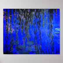 Monet Water Lilies und Weeping Willow Branches