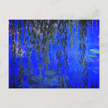 Monet Water Lilies und Weeping Willow Branches