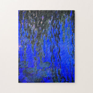 Monet Water Lilies und Weeping Willow Branches Puzzle
