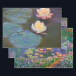 Monet Water Lily Lilies Pond Wasserlilien Malerei Geschenkpapier Set<br><div class="desc">Claude Monet Nympheas,  1897-98. Ein einfaches französisches impressionistisches Gemälde des berühmten Malers Claude Monet,  alles über Wasserlilien. Ein klassisches impressionistisches Wasserliliengemälde.</div>