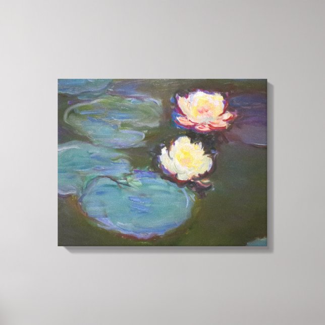 Monet Water Lily Lilies Pond Wasserlilien Malerei Leinwanddruck (Vorderseite)
