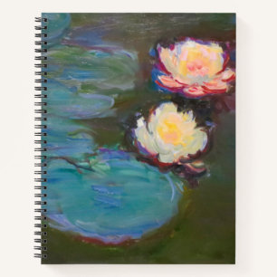 Monet Water Lily Lilies Pond Wasserlilien Malerei Notizbuch