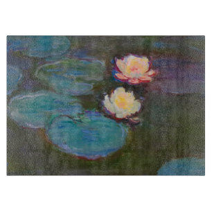 Monet Water Lily Lilies Pond Wasserlilien Malerei Schneidebrett