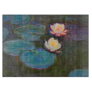 Monet Water Lily Lilies Pond Wasserlilien Malerei Schneidebrett