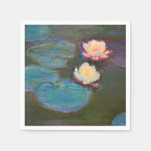 Monet Water Lily Lilies Pond Wasserlilien Malerei Serviette