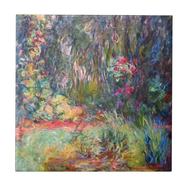 Monet Water Lily Pond Fliese (Vorderseite)