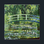 Monet - Water Lily Pond, grün Magnet<br><div class="desc">Water Lily Pond (grün),  Vintage Kunst Impressionismus Gemälde von Claude Monet</div>