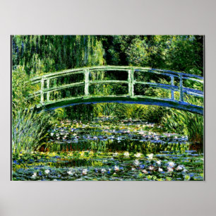 Monet - Water Lily Pond, grün Poster