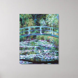 Monet - Water Lily Pond & Japanese Bridge Leinwanddruck
