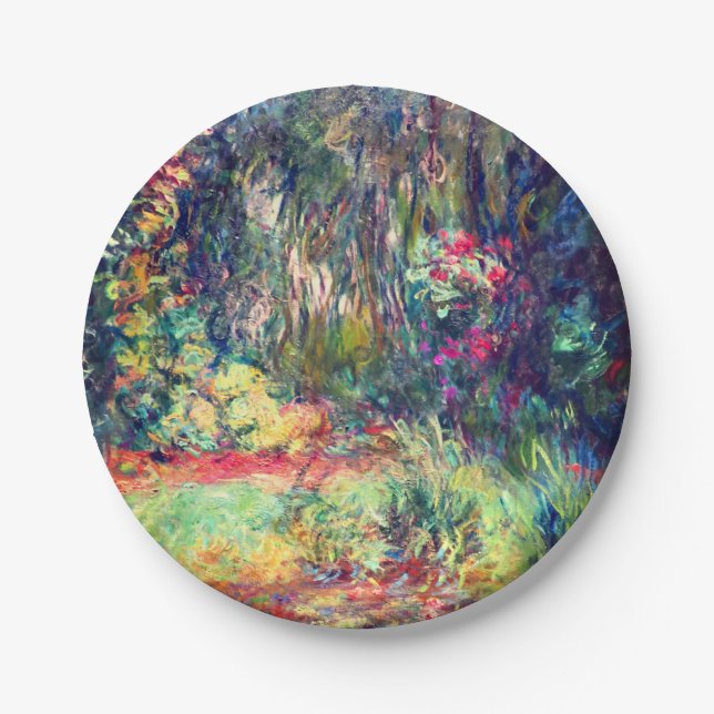 Monet Water Lily Pond Pappteller (Vorderseite)