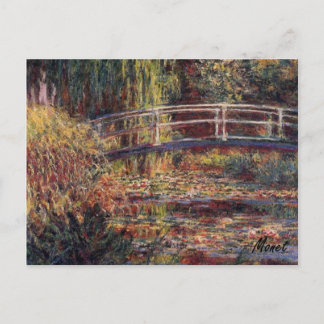 MONET Water Lily Pond Postkarte Symphonie in Rose