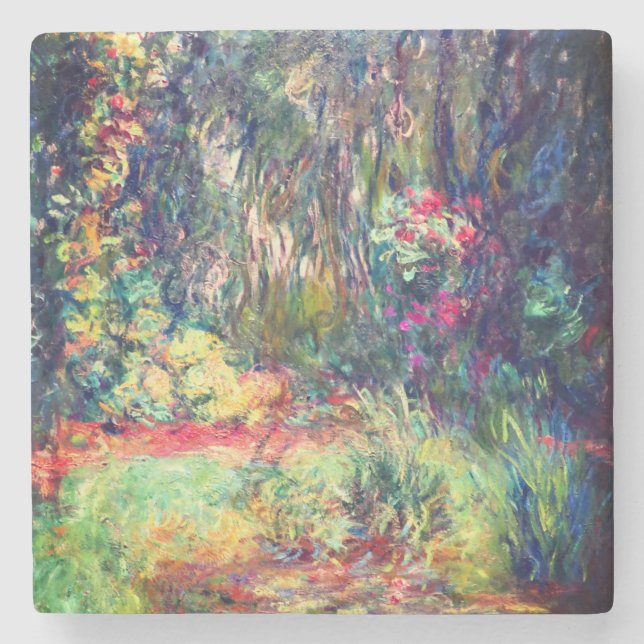 Monet Water Lily Pond Steinuntersetzer (Vorderseite)