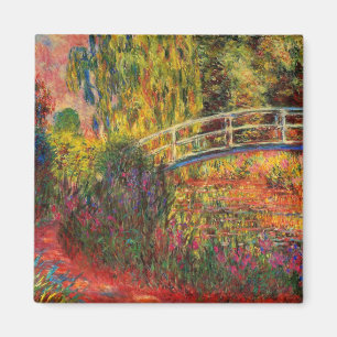Monet Water Lily Pond und Water Irises Magnet