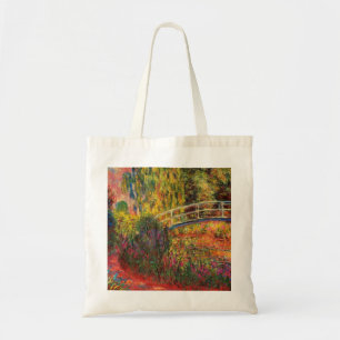 Monet Water Lily Pond und Water Irises Tragetasche