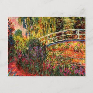Monet - Water Lily Pond, Water Irises Postkarte
