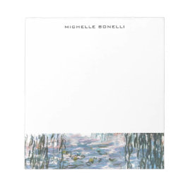 Monet Waterlillies Beruflich Schlicht Minimalistis Notizblock
