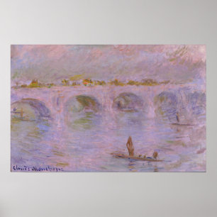 Monet - Waterloo Bridge in London Poster