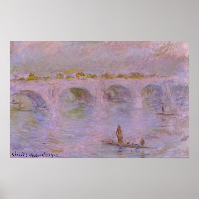 Monet - Waterloo Bridge in London Poster (Vorne)