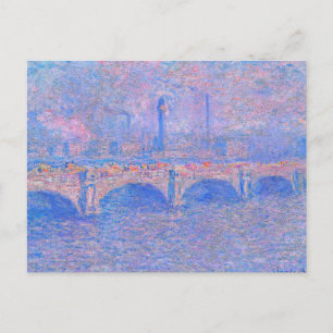 Monet - Waterloo-Brücke, Sonnenlicht-Effekt, Postkarte