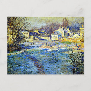 Monet - Weißer Frost, Postkarte
