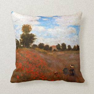 Monet - Wilde Mohnblumen Kissen