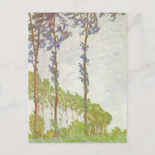 Monet Wind-Effekt Pappeln Vintage-Landschaft Postkarte