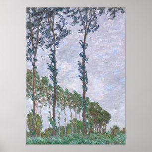 Monet - Windeffektreihe der Poplars Poster
