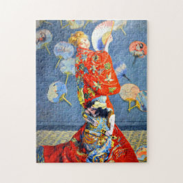 Monet Woman in japanischem Kostüm Puzzle