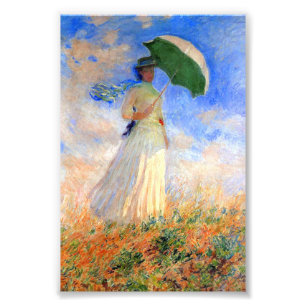Monet Woman mit einem Sonnenschirm rechts Fotodruck